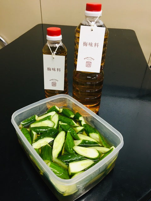 きゅうりで浅漬け。