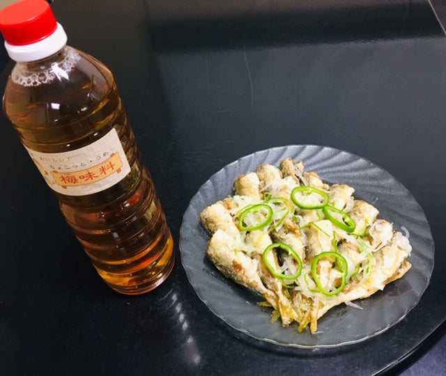 梅味料で南蛮漬けです。