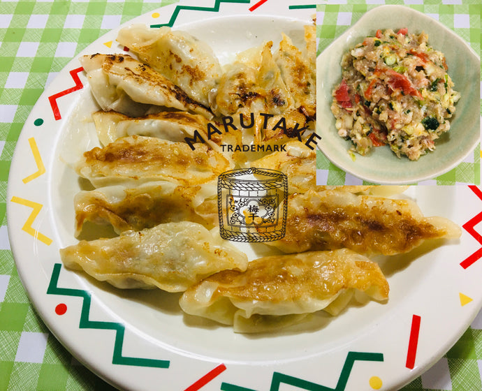 餃子を作りました（しそ漬け編）